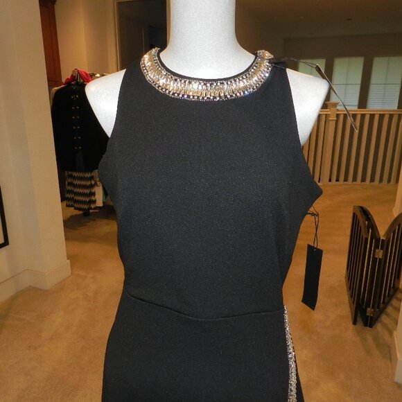 NWT White House Black Market Crystal Embellished Mini Dress Size 4P - Picture 3 of 16